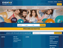 Tablet Screenshot of eventosensantafe.com